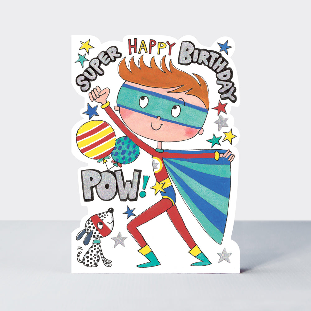 Star Jumps - Super Happy Birthday superhero  - Birthday Card