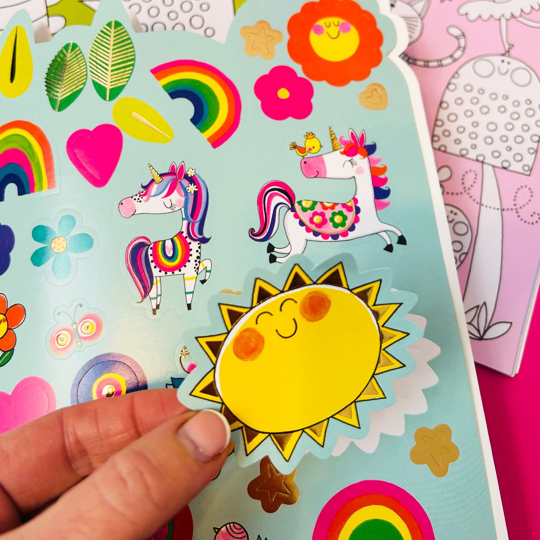 Fairy Die-Cut Colouring Book with Stickers