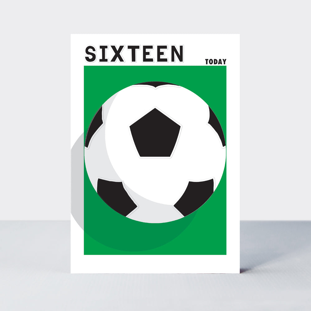Strike - Age 16 birthday card - Football