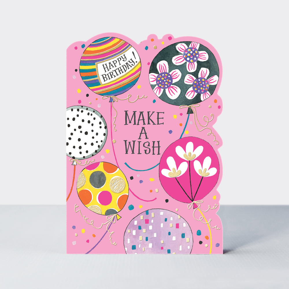 Hello Sunday! - Make a Wish/Balloons & Confetti Birthday Card