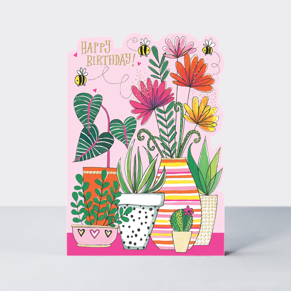 Hello Sunday! - Happy Birthday - Flowers & Plants Birthday Card