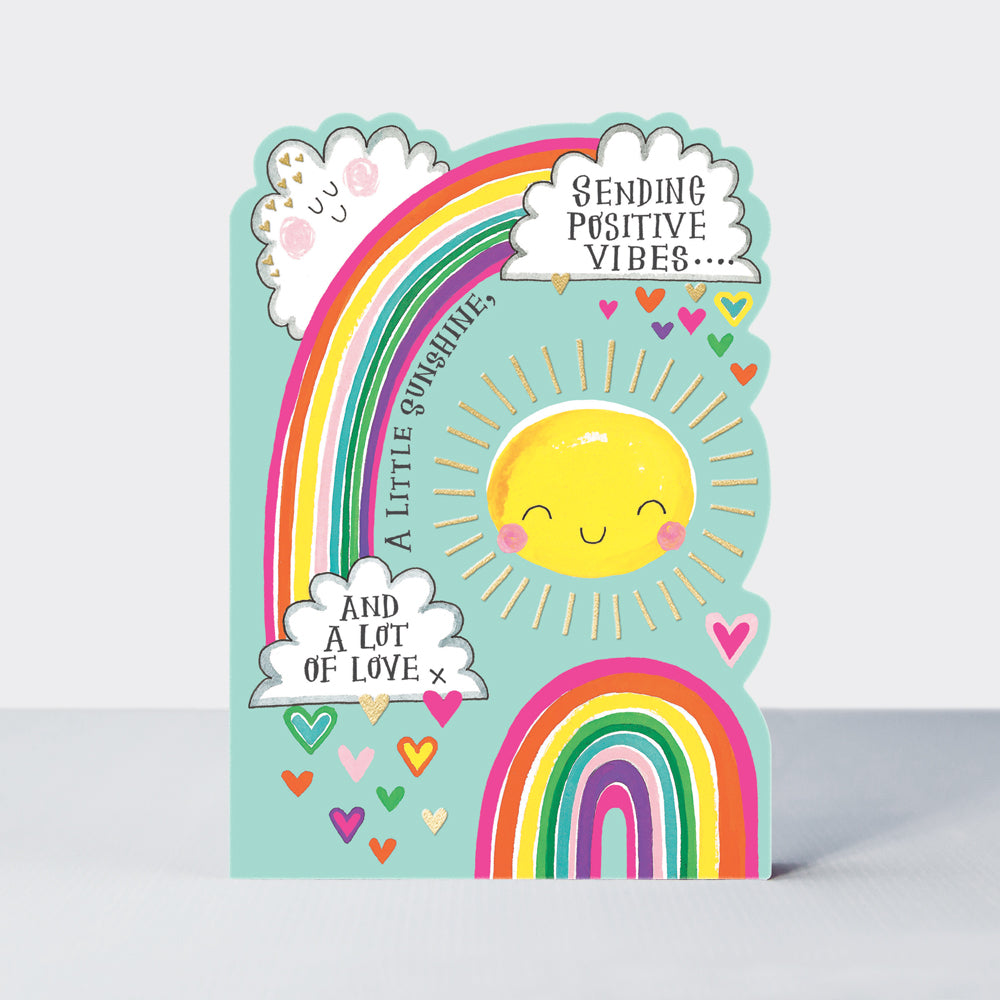 Hello Sunday! - Positive Vibes/Sun & Rainbows Birthday Card