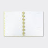 200-Page Lined Wirebound Notebook -  Floral Planner With Lists