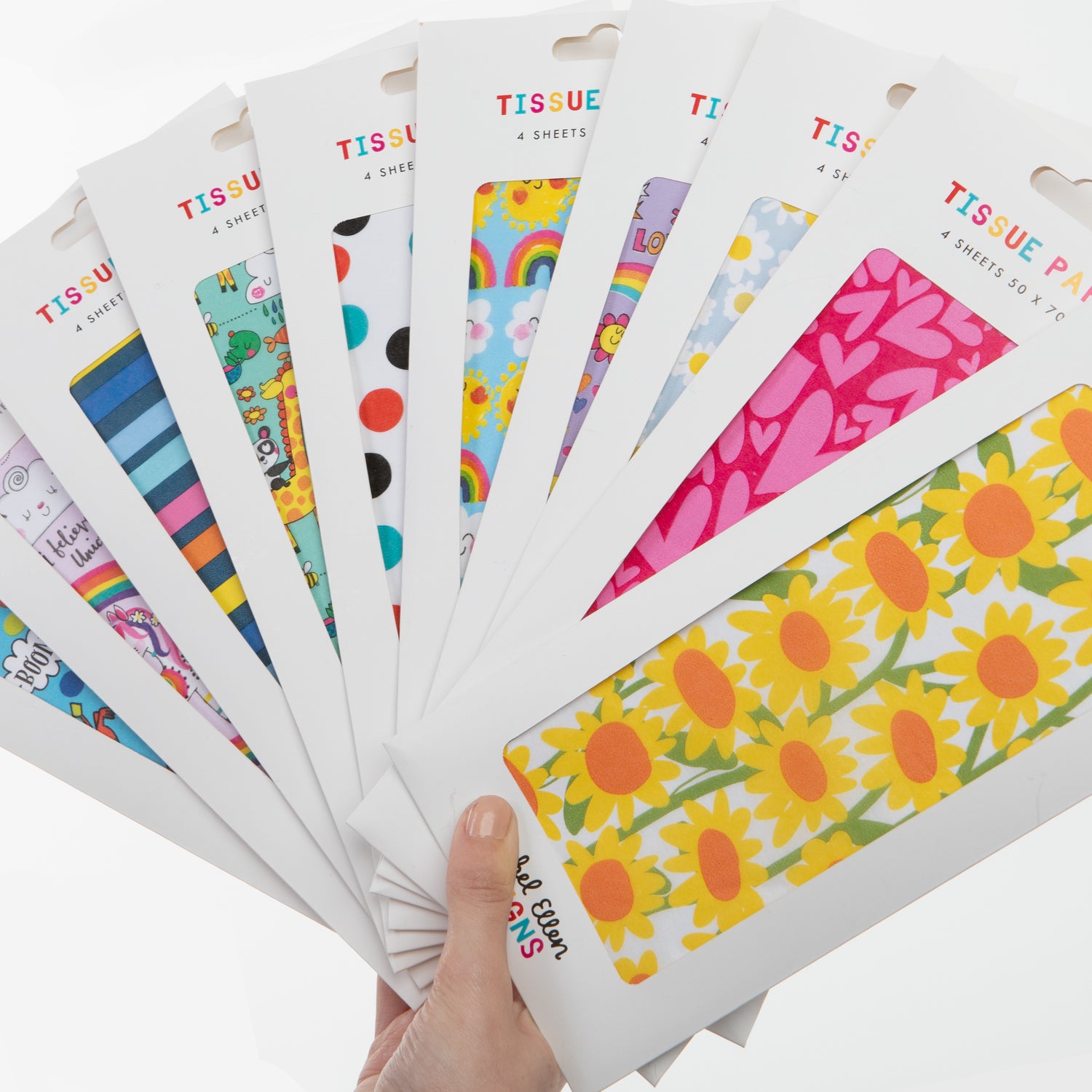 Tissue Paper - Colourful Horizontal Stripes