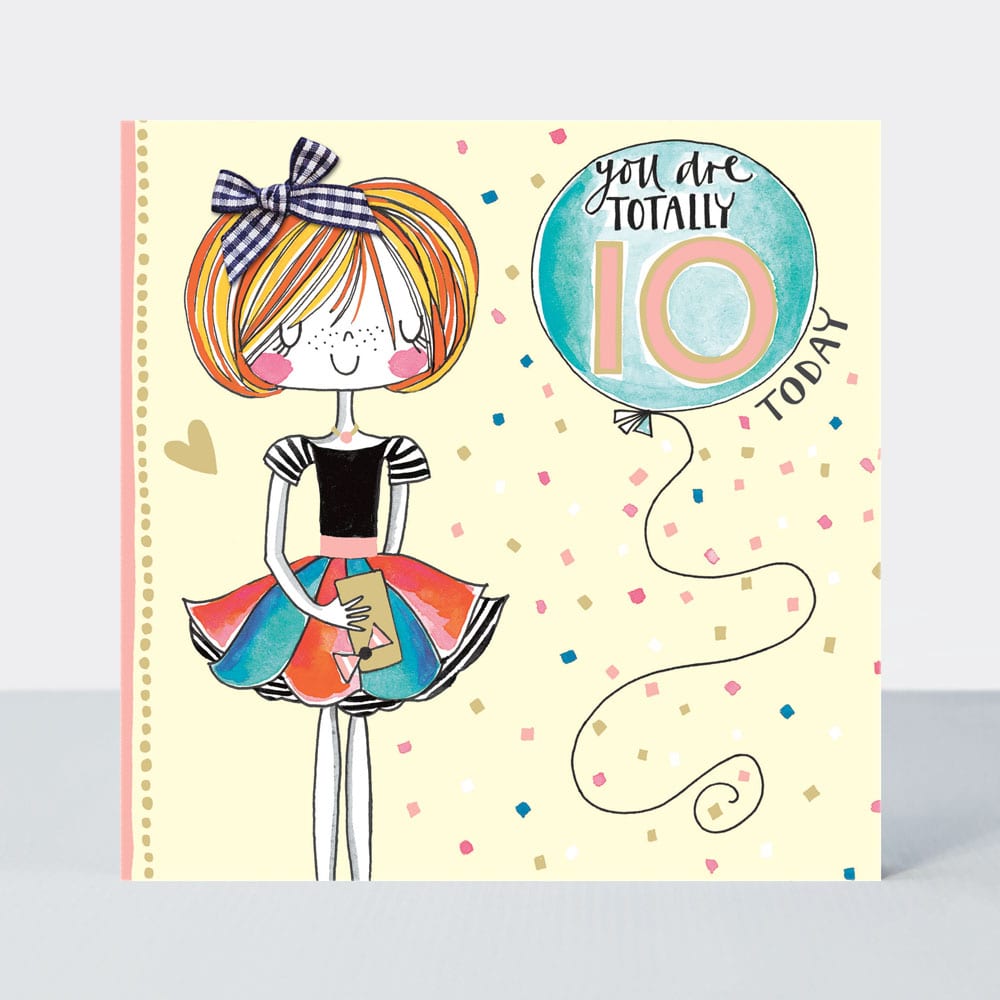 Totally Tween - You are totally 10 Today  - Birthday Card