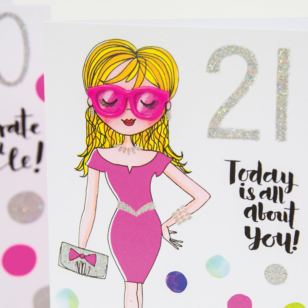 Venus - 21st Birthday Card Today is all about you/Georgia