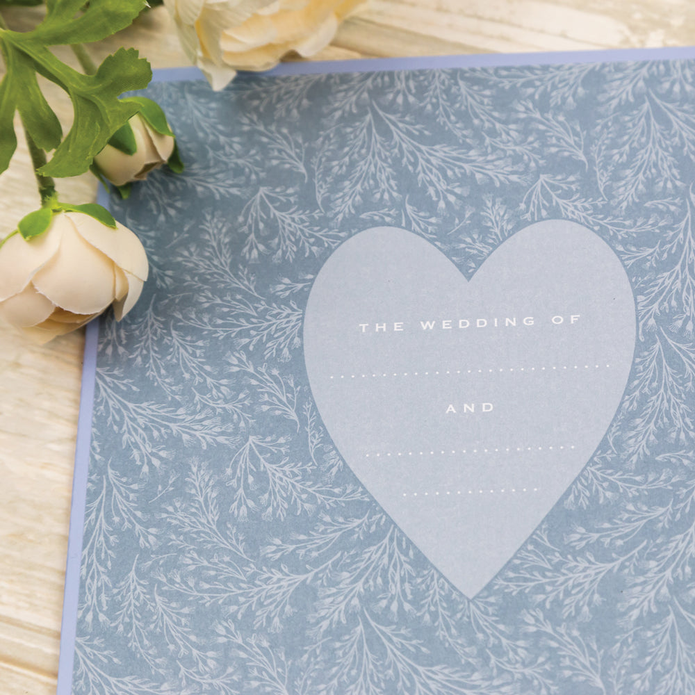 Powder Blue Wedding Planner Book | Undated Organiser with Gold Foil & Checklists