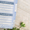 Powder Blue Wedding Planner Book | Undated Organiser with Gold Foil & Checklists
