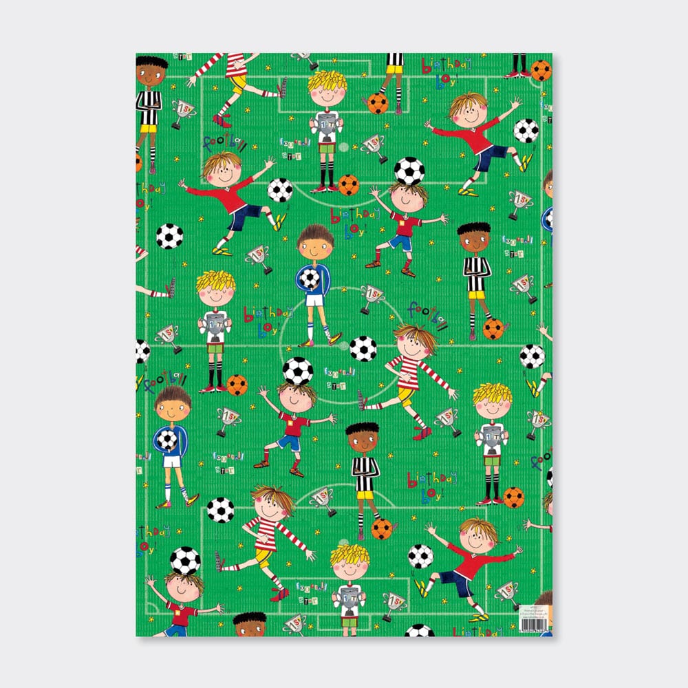 Gift Wrap Sheet - Football