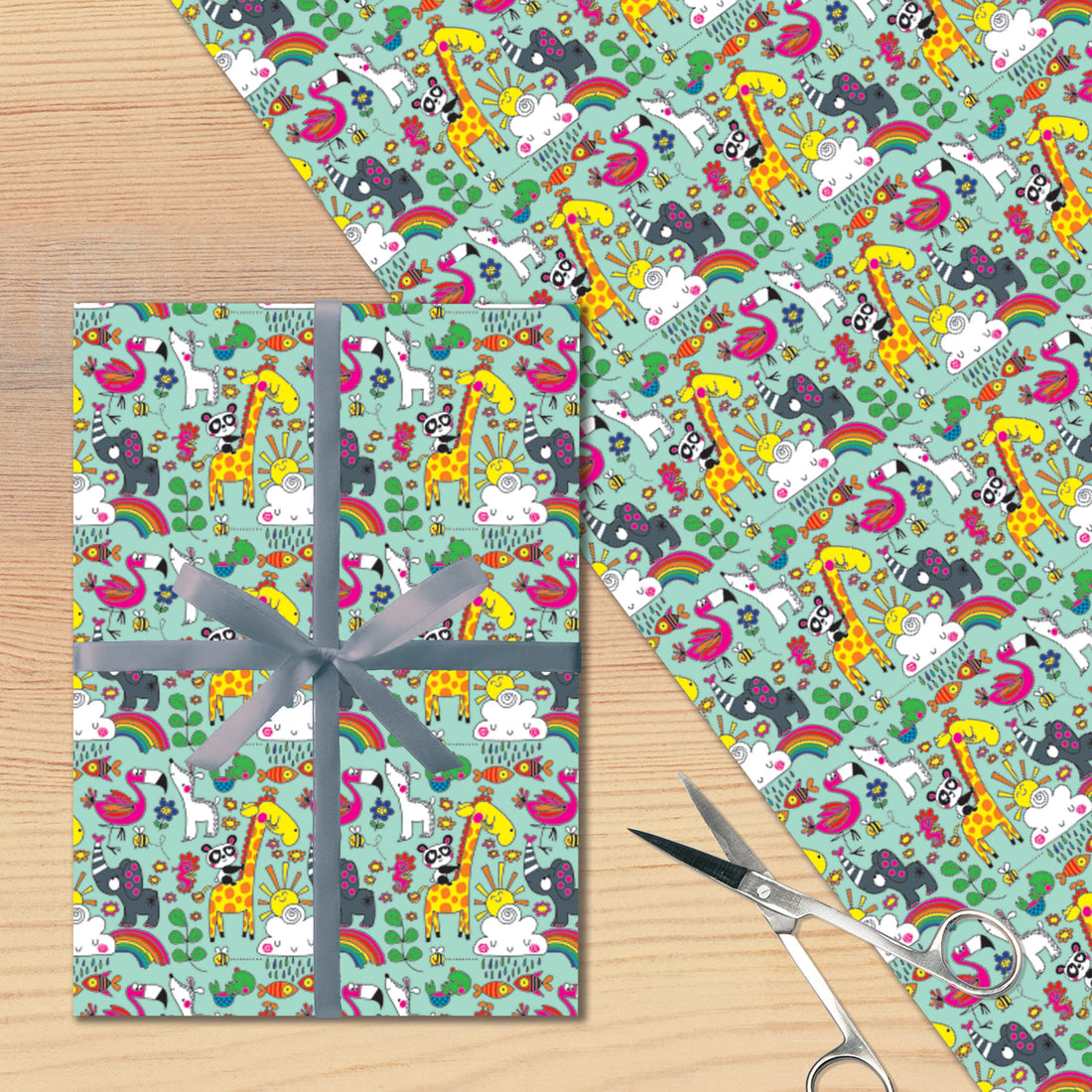 Gift Wrap Sheet - Love Our Planet - Animals