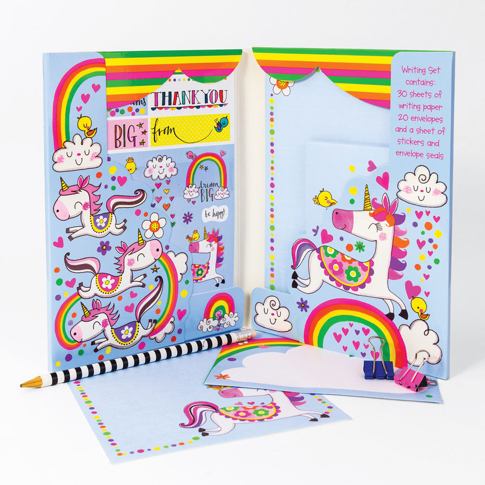 Letter Writing Set Wallet - Magical Unicorn