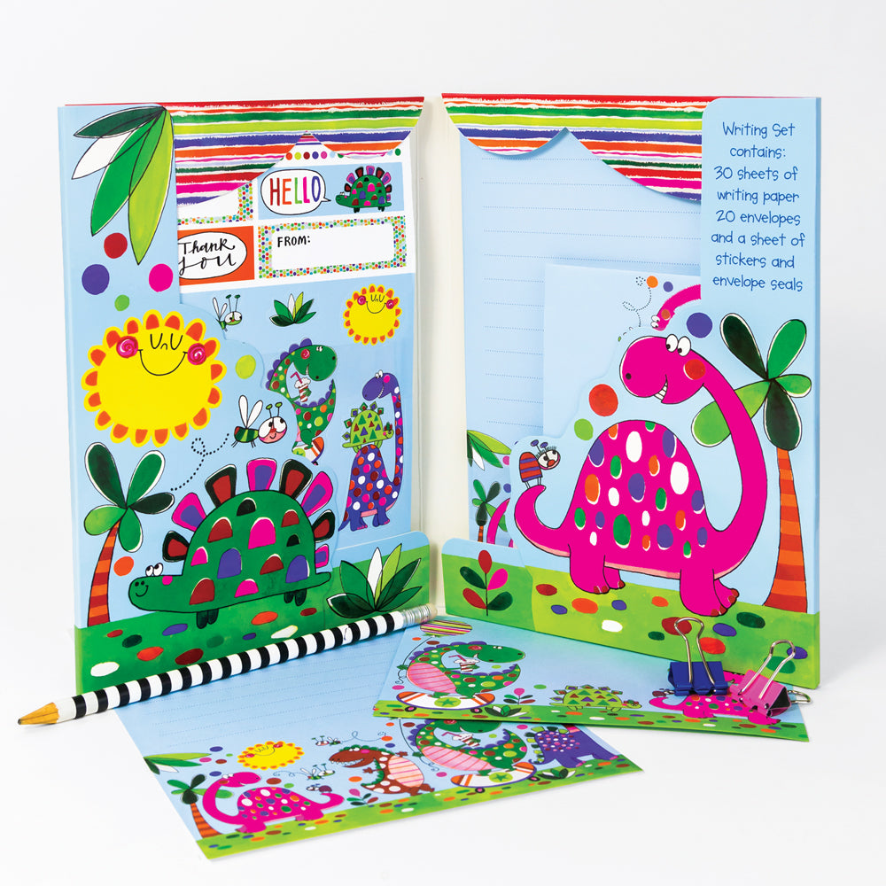Letter Writing Set Wallet - Rawr-some Dinosaurs