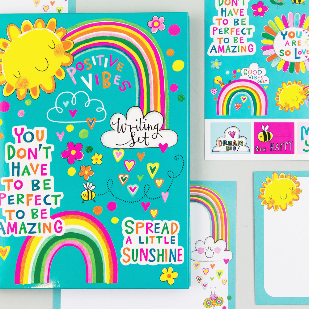 Letter Writing Set Wallet - Positive Vibes