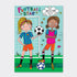 Girls football letter writing set, full kit with paper envelopes stickers