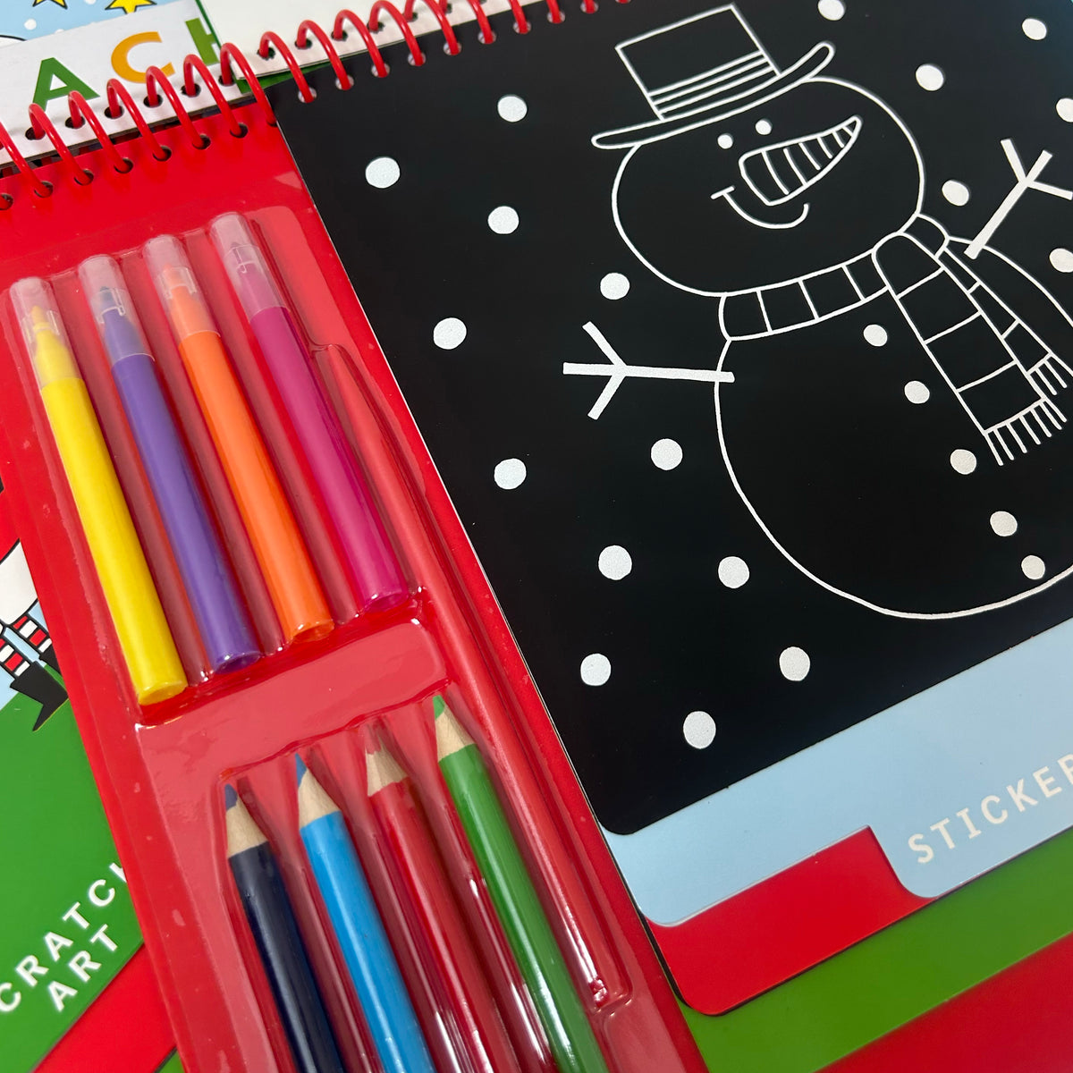 Christmas Activity Book with Scratch Art & Stickers