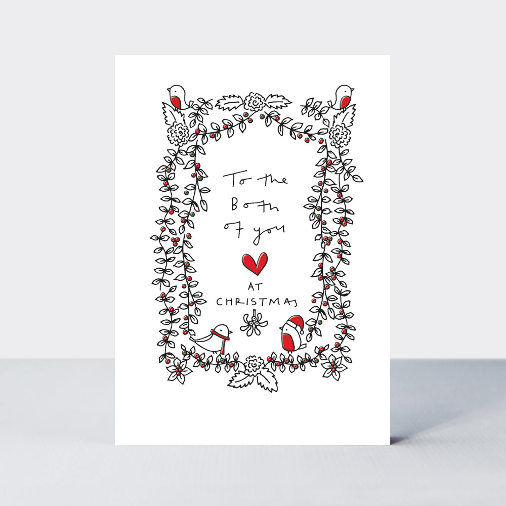 Almond - Both of You/Robins & Mistletoe Christmas Card