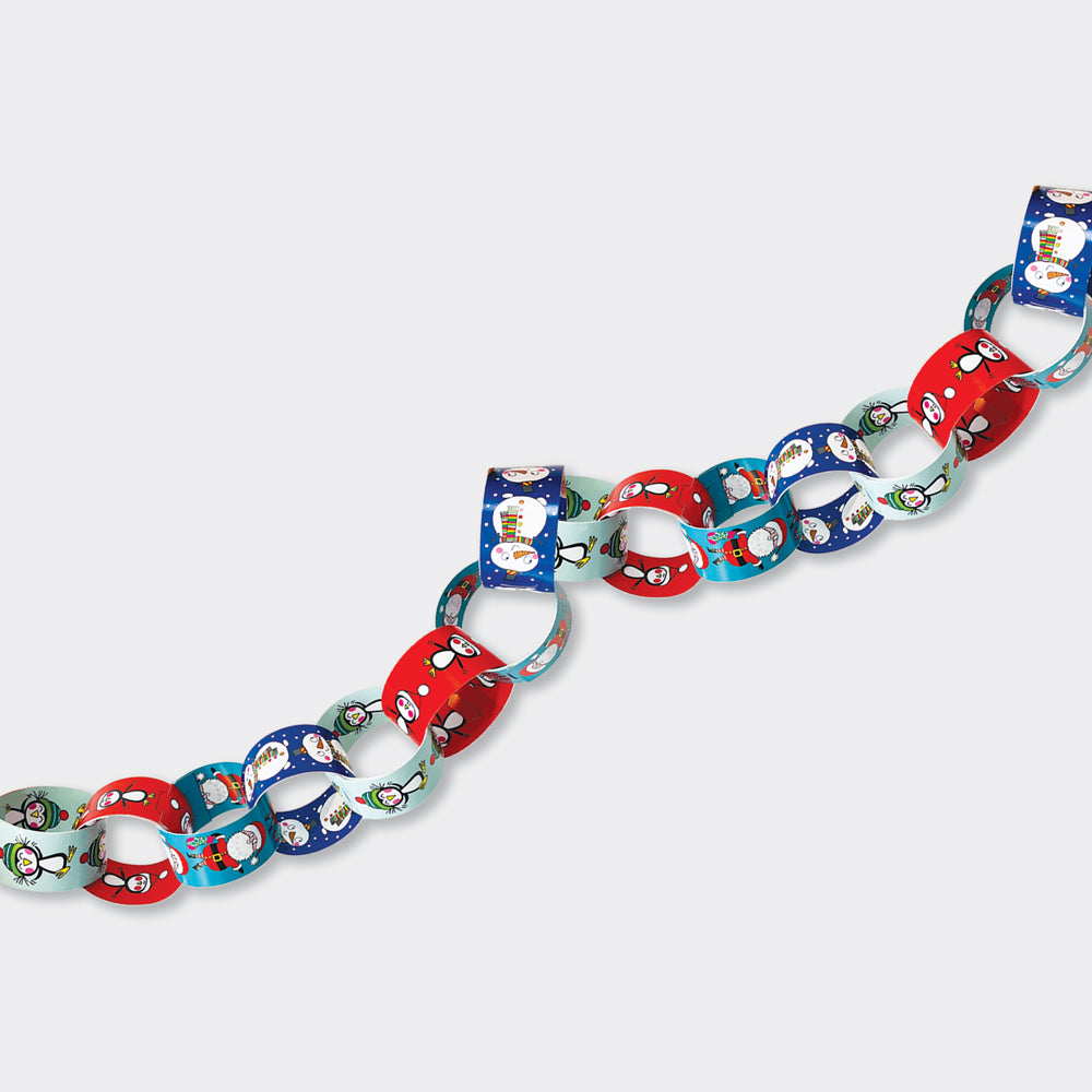 Paper Chain Kit - Santa, Penguins and Snowmen