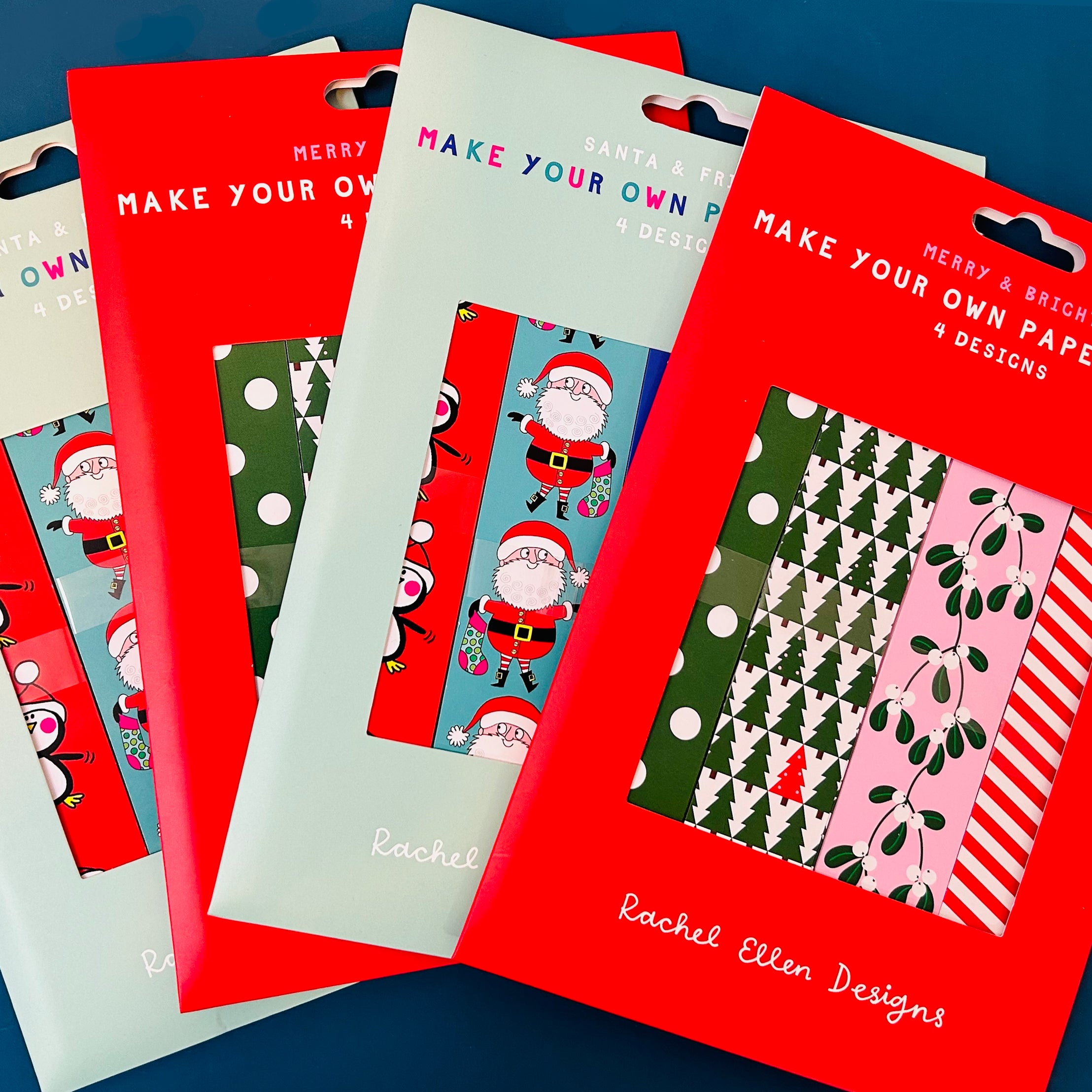 Paper Chain Kit - Christmas Trees, Mistletoe and Spots & Stripes