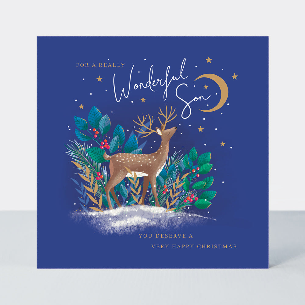 Cosy Christmas - Son/Reindeer - Greetings Card