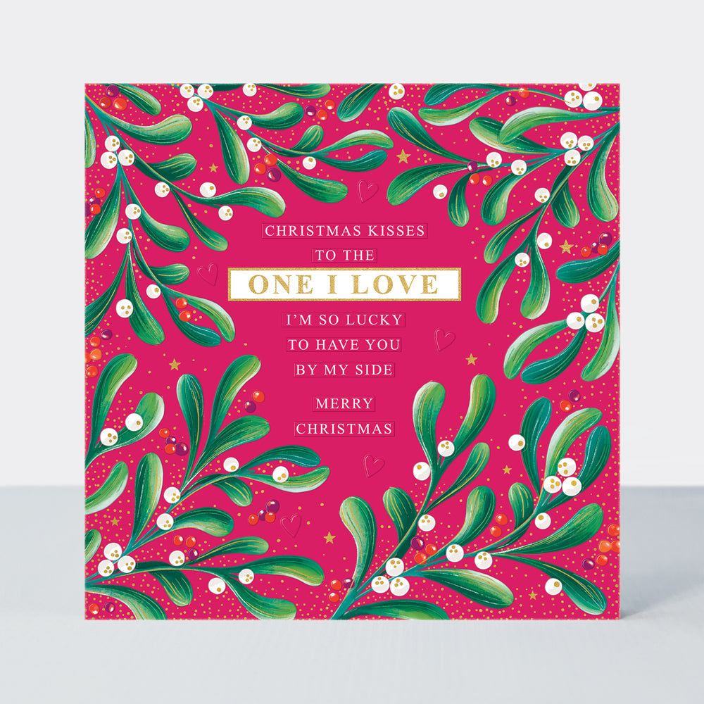 Cosy Christmas - One I Love/Mistletoe - Greetings Card