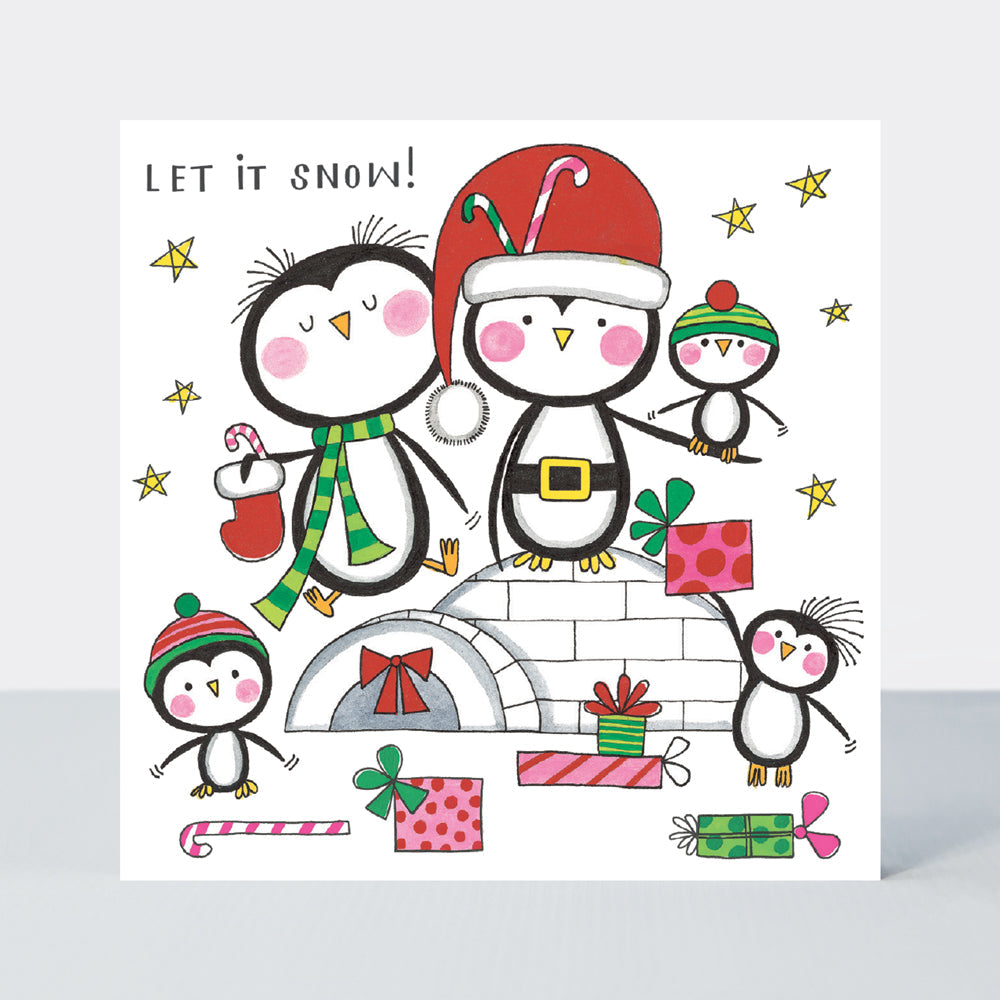 Christmas Card Cube - Penguins (20 Cards)