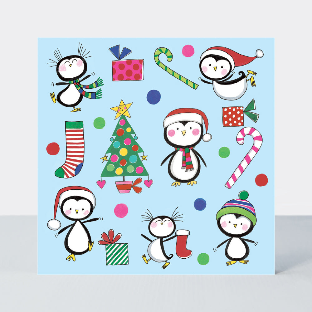 Christmas Card Cube - Penguins (20 Cards)