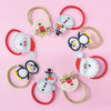 Kid's Christmas Hair Elastics - Penguin & Snowman