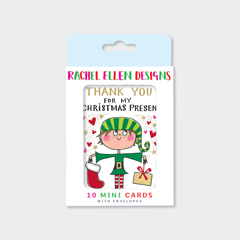 Pack of 10 Notecards - Thank You Elf