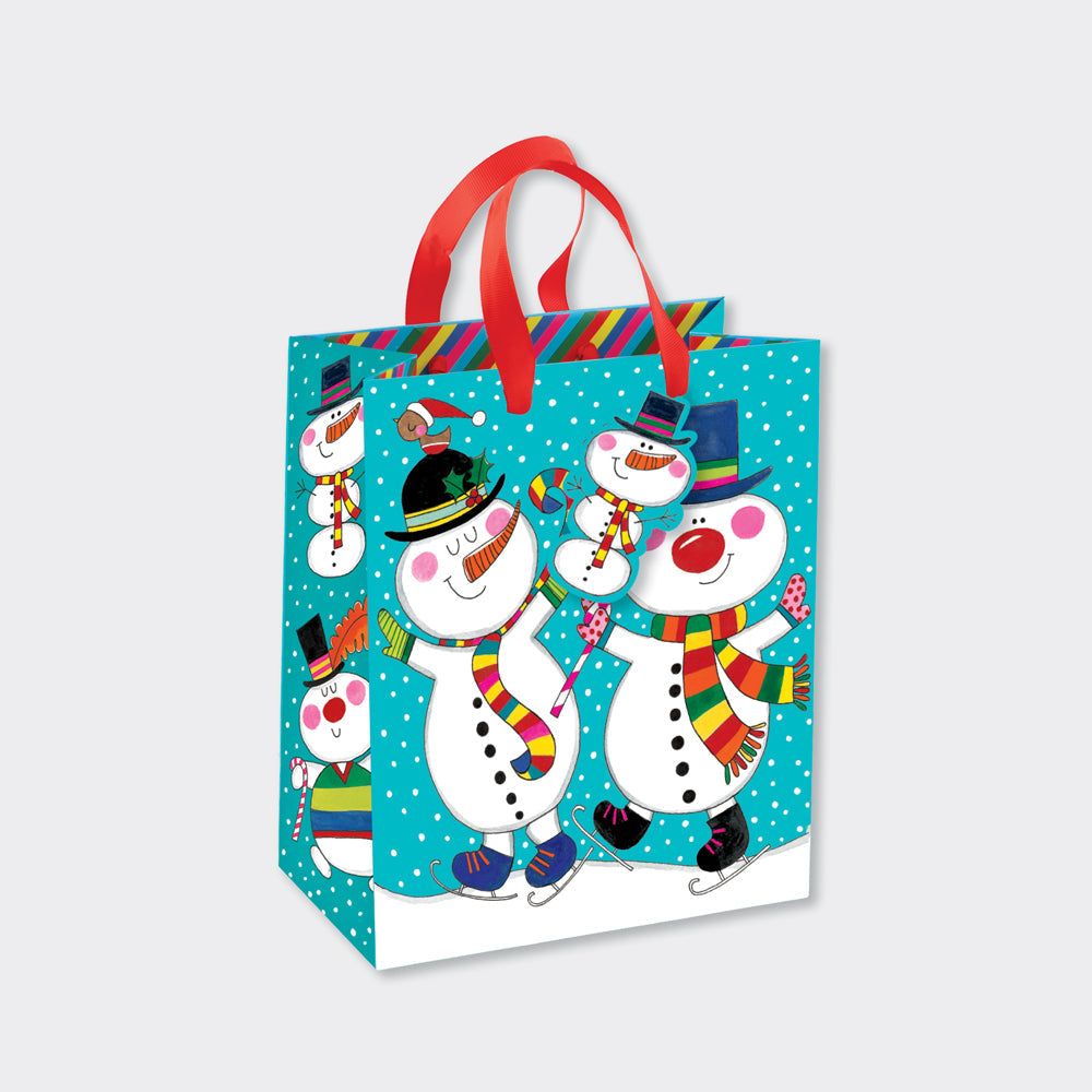 Christmas Medium Gift Bag - Snowmen
