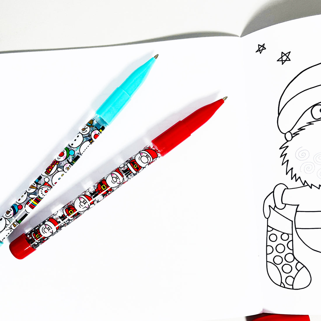 Christmas Glitter Pen- Santa