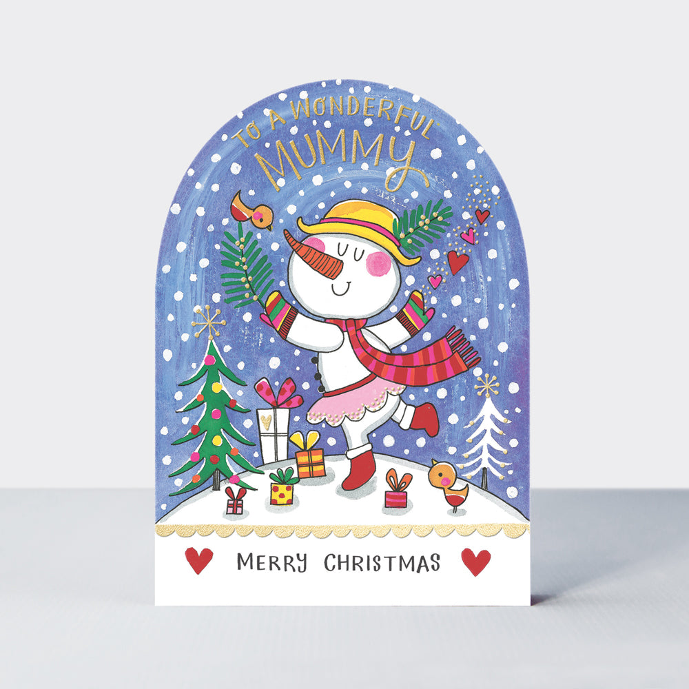 Snow Globe - Mummy/Snow Lady Christmas Card