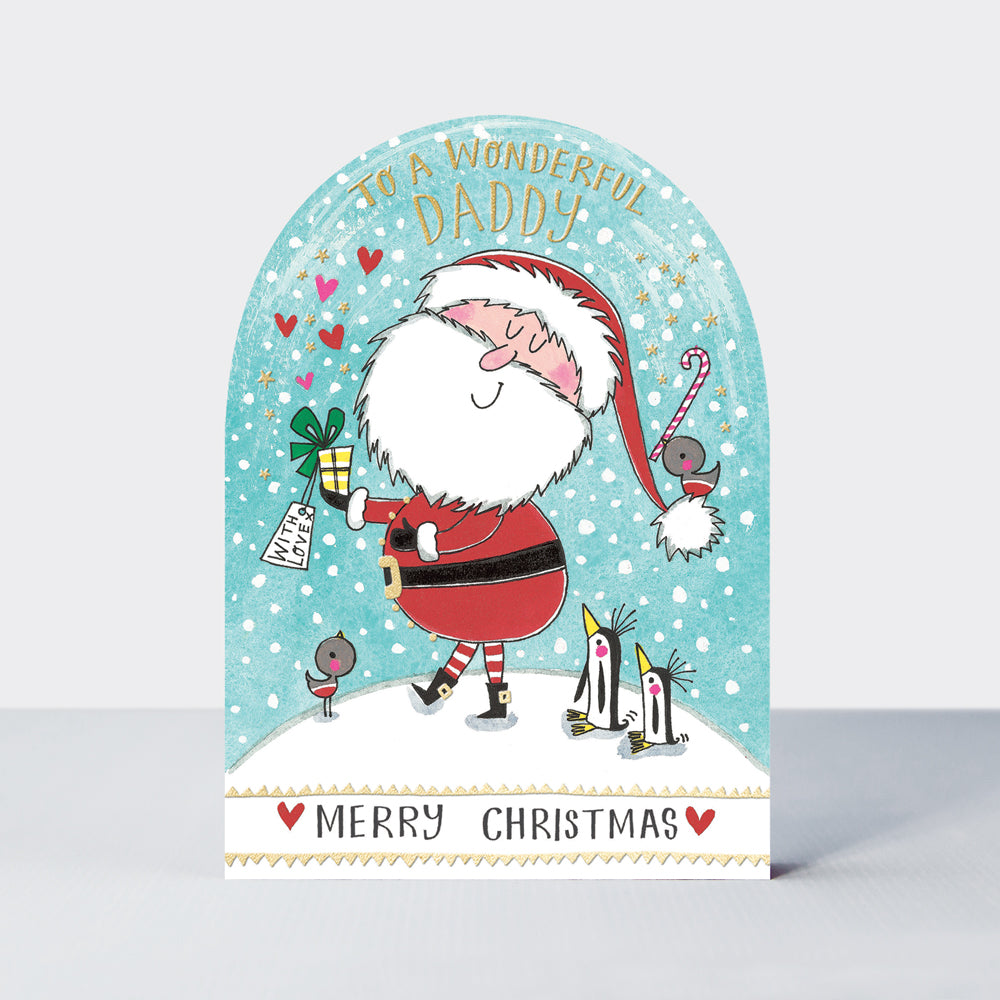 Snow Globe - Daddy/Santa Christmas Card