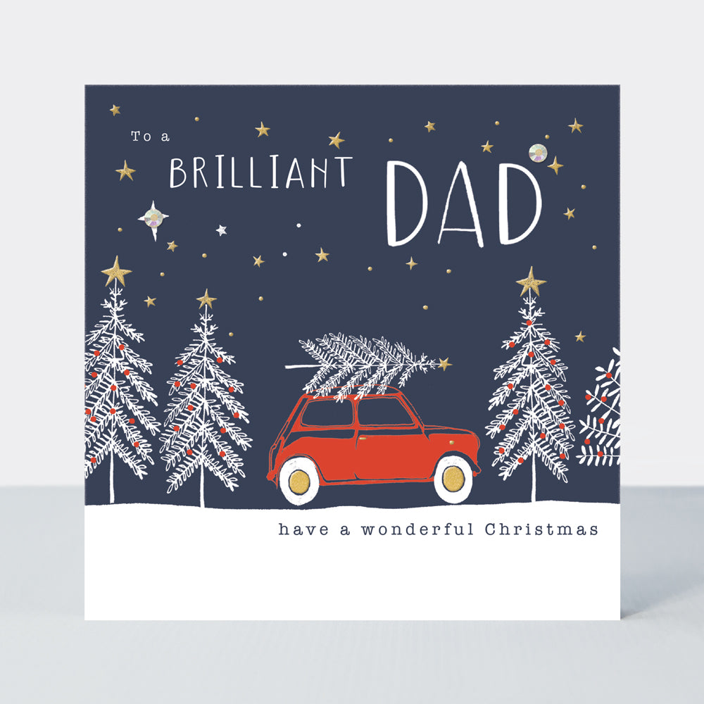 Good Tidings - Dad/Driving Home For Christmas - Greetings Card