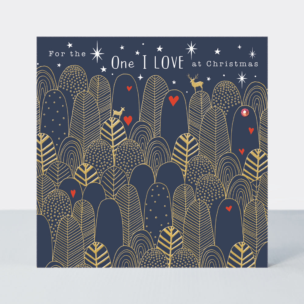 Good Tidings - One I Love/Hearts In Christmas View - Greetings Card