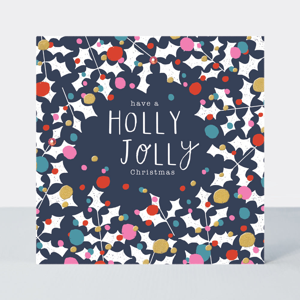 Good Tidings - Holly Jolly Christmas/Wreath Christmas Card