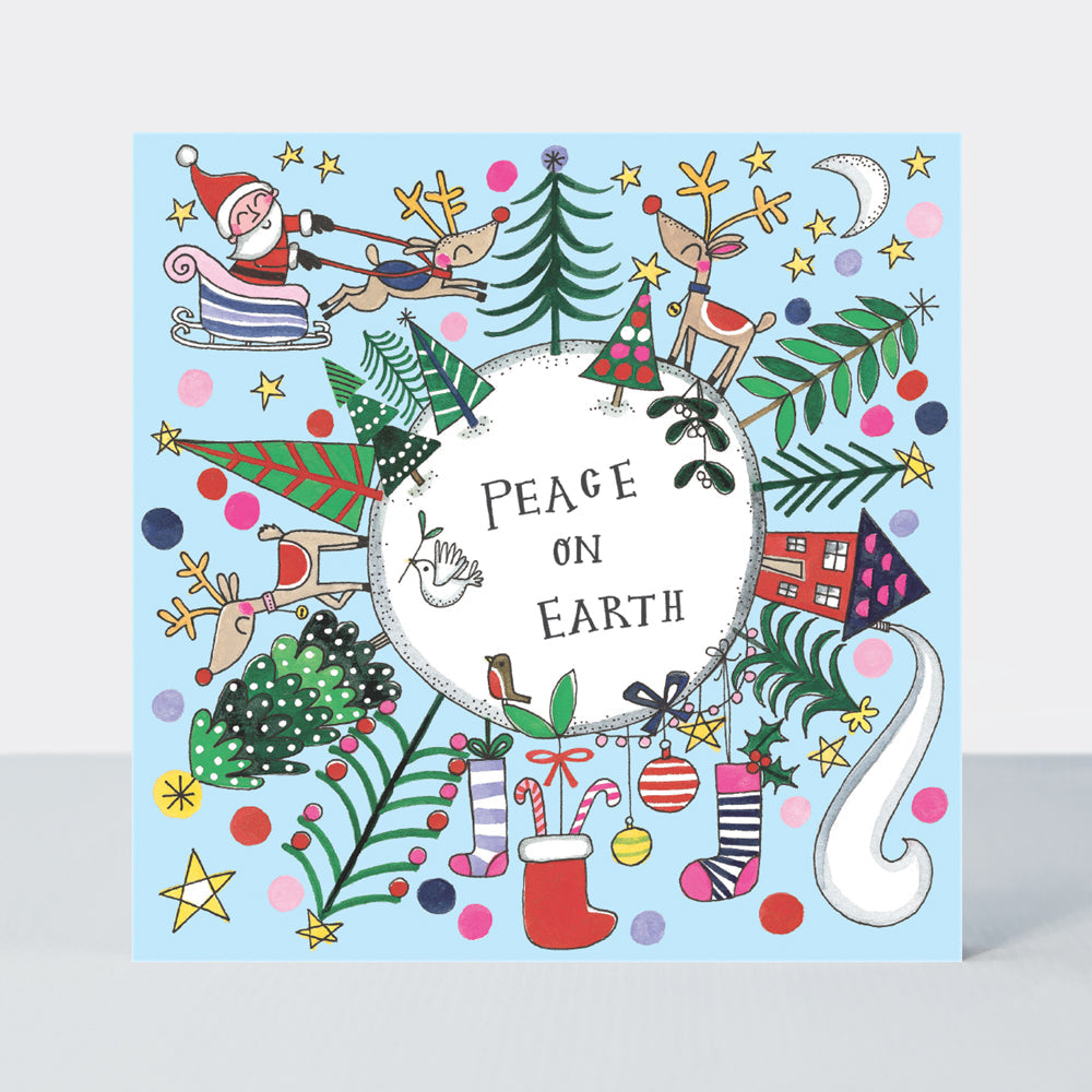 Christmas Jigsaw Cards - Peace On Earth World