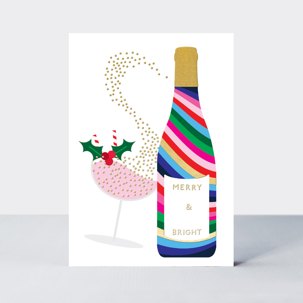 Joy - Merry & Bright/Christmas Tipple Christmas Card