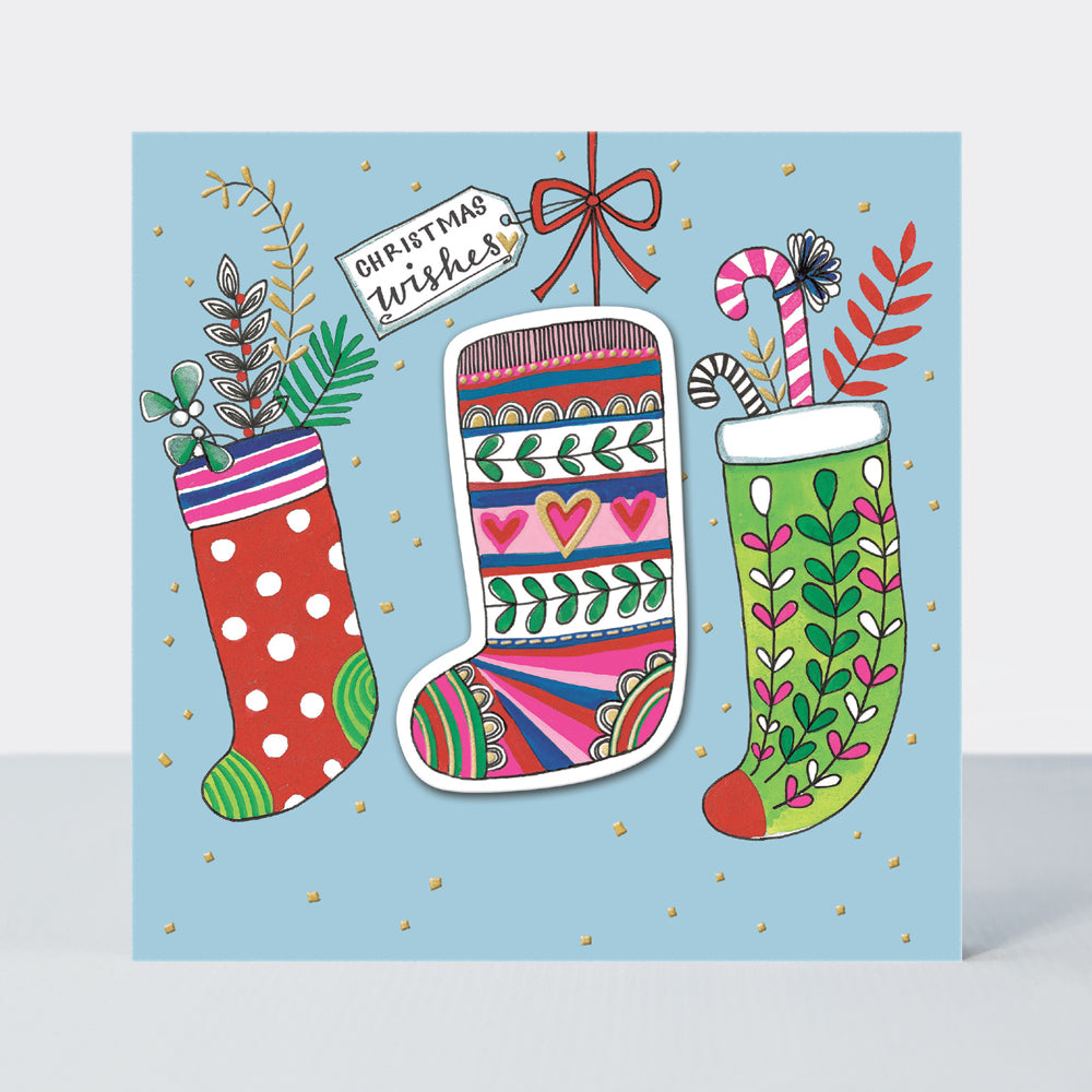 Juniper - Christmas Wishes/Stockings Christmas Card