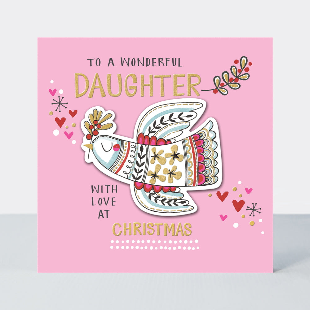 Juniper - Wonderful Daughter/Dove Christmas Card