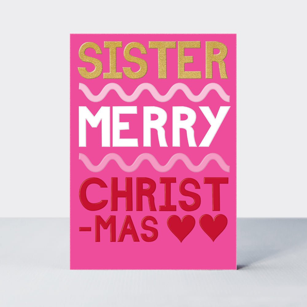 Eggnog Christmas Card - Sister Merry Christmas