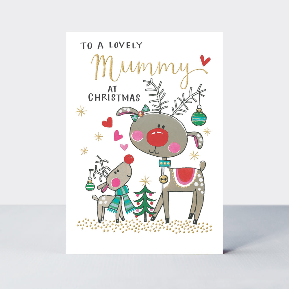 Sugar Plum - Lovely Mummy/Reindeer - Greetings Card