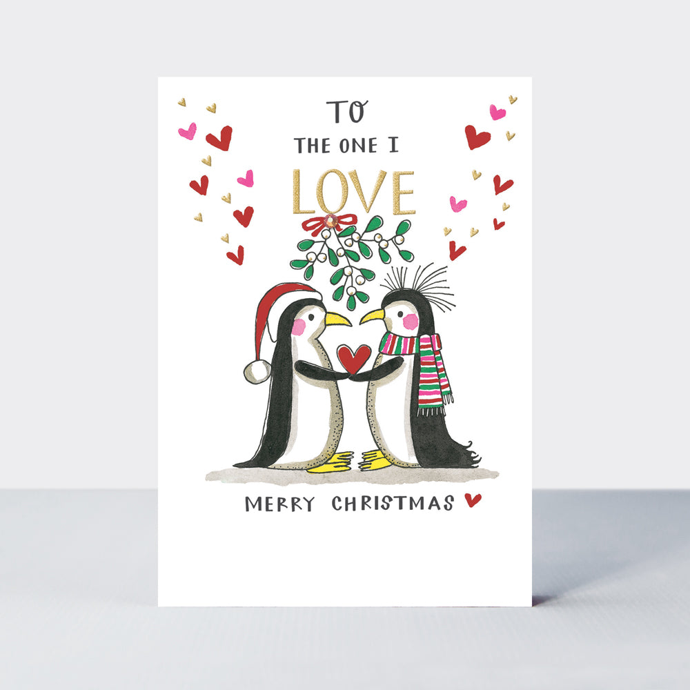 Sugar Plum - One I Love/Penguins - Greetings Card