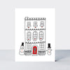 Mini Christmas Card Box - Contemporary Red & White Festive Designs - Set of 20
