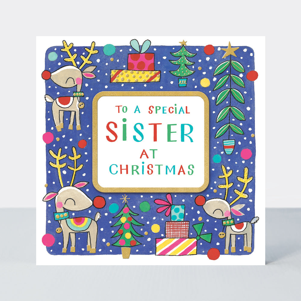 Christmas Card - Special Sister - Reindeer