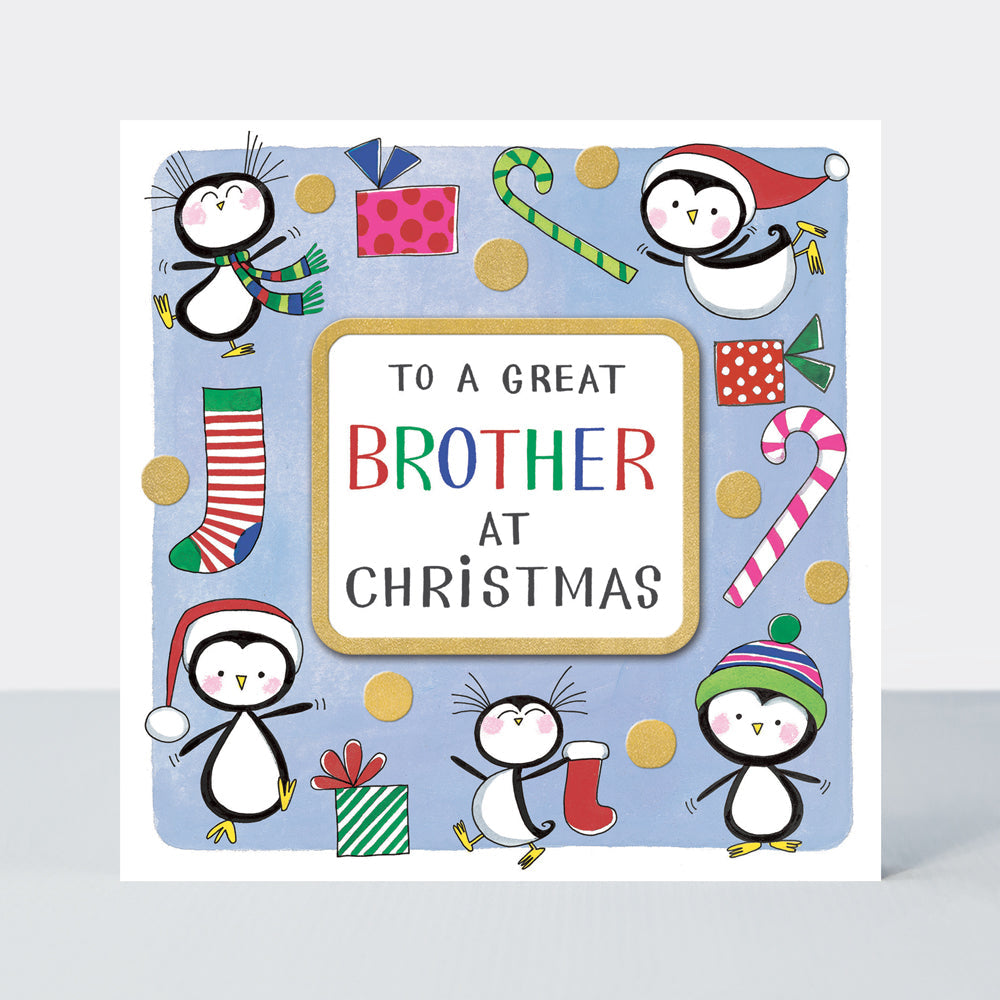 Christmas Card - Great Brother - Penguins