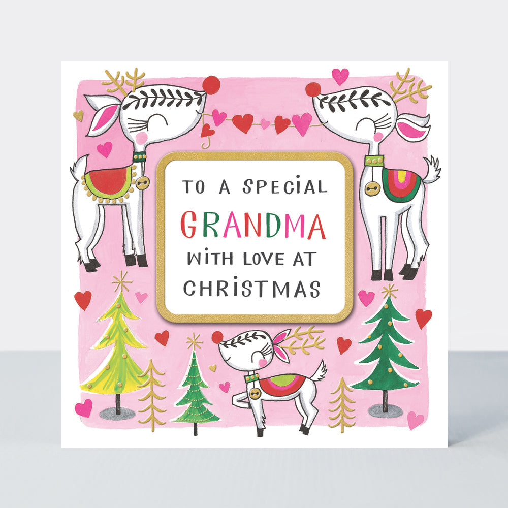 Christmas Card - Special Grandma - Reindeer