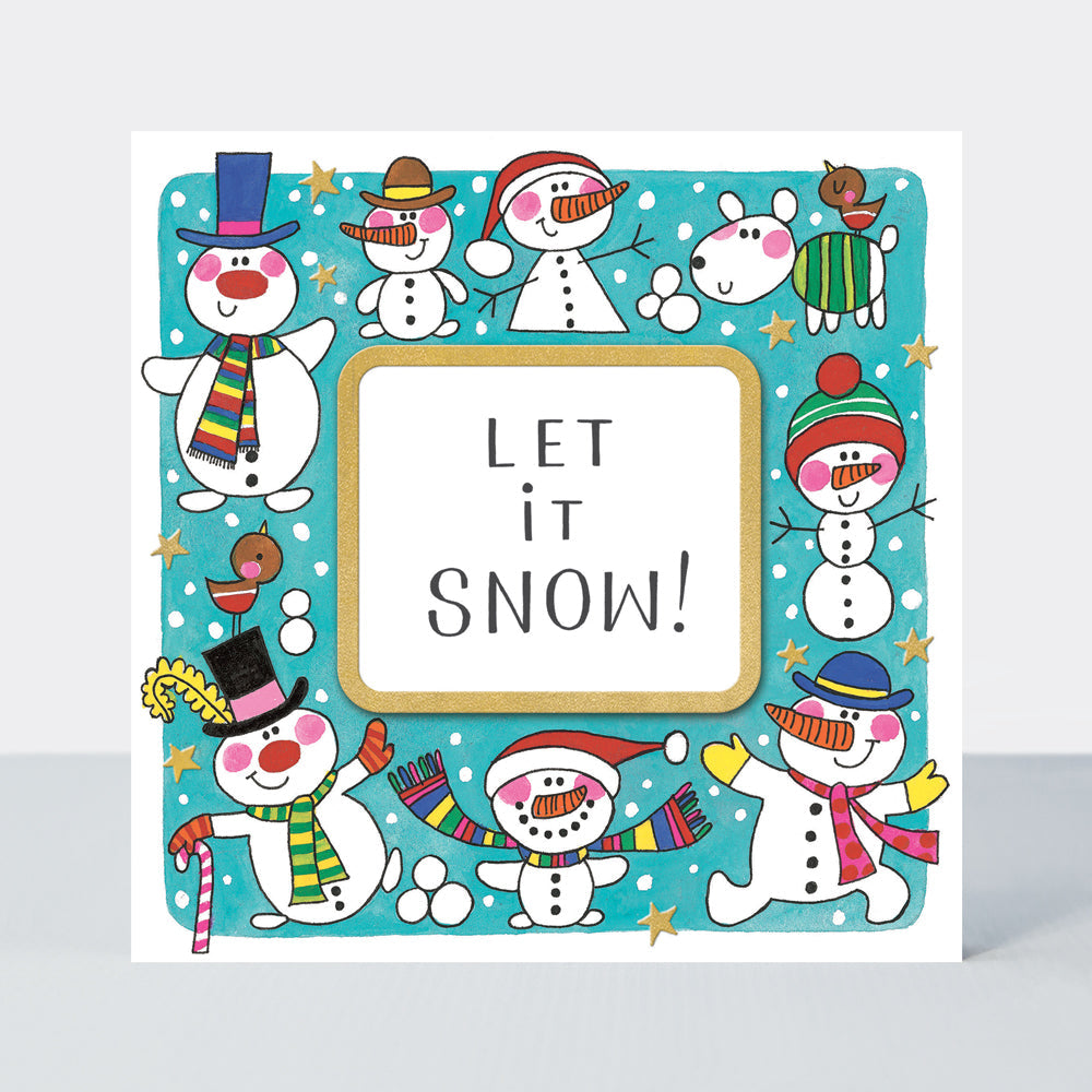 Christmas Card - Let it snow! - Snowmen