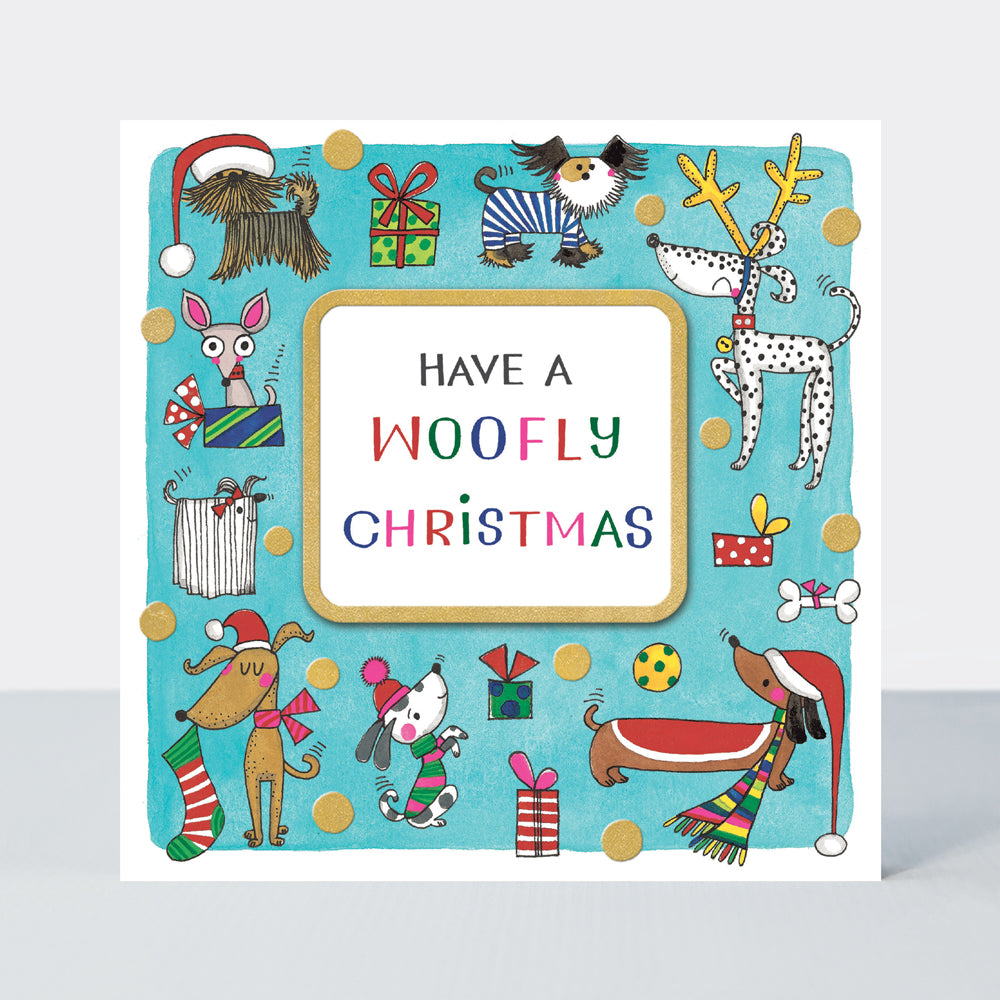 Christmas Card - Woofly Christmas - Dogs