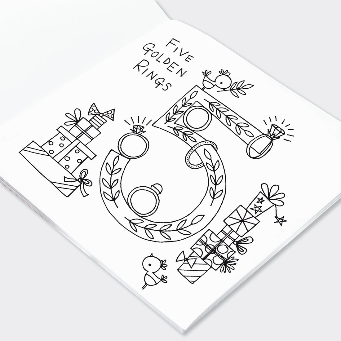 12 Days of Christmas Colouring Book