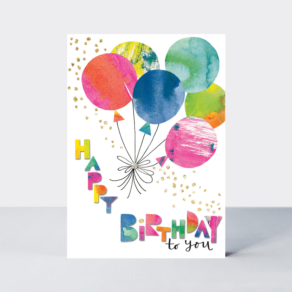 Zest - Happy B'day to you balloons - Birthday Card